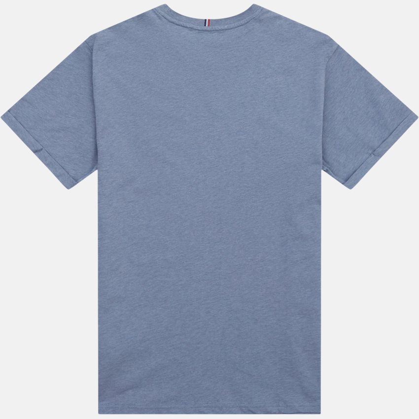 Les Deux T-shirts NØRREGAARD T-SHIRT LDM101008 TRADEWINDS BLUE MEL/ORANGE